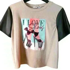 Love I Love Shoes Tee sz XL